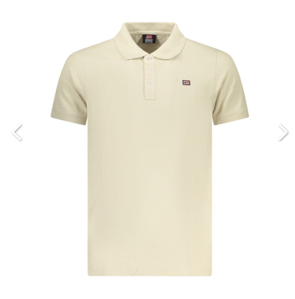 NORWAY 1963                                  Polo Uomo Manica Corta Cotone Regular Fit Blu/Beige