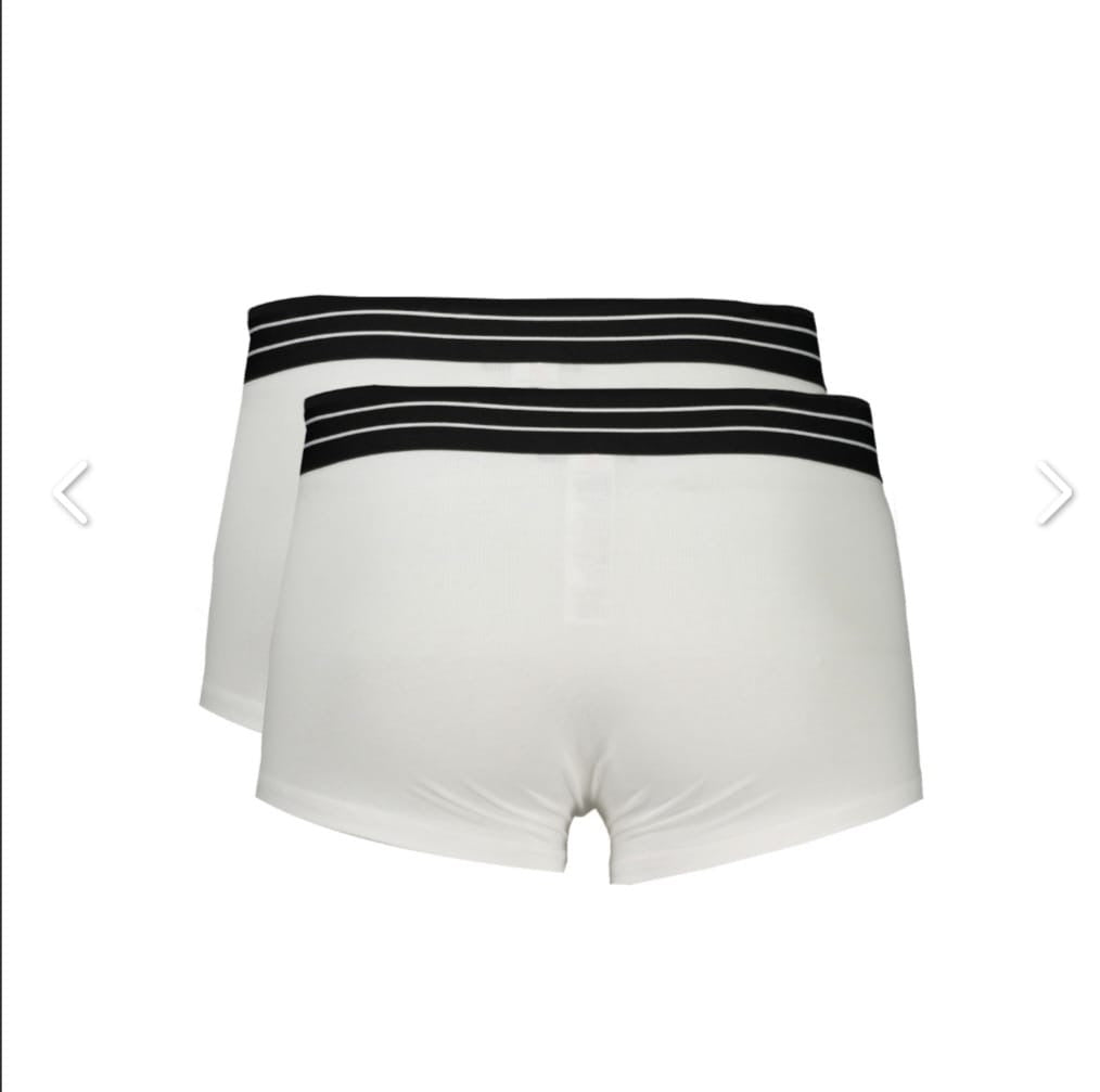 CAVALLI CLASS                                  Underwear - Man Set 2 Boxer Slip Uomo Cotone Bianco/Nero