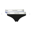 CALVIN KLEIN                                    Set 2 Perizoma Donna Cotone Elasticizzato Slip CK