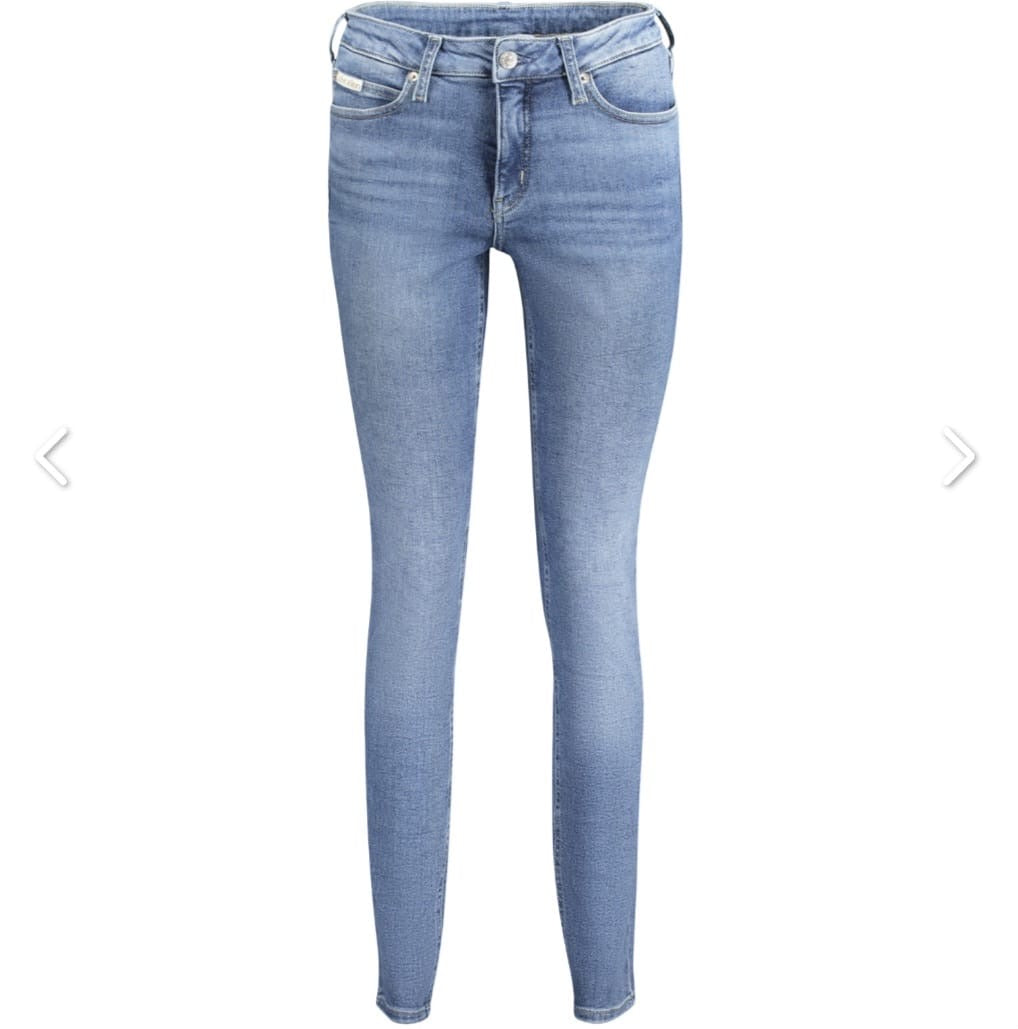 CALVIN KLEIN                                     Donna Skinny Blu Chiaro Denim Stretch