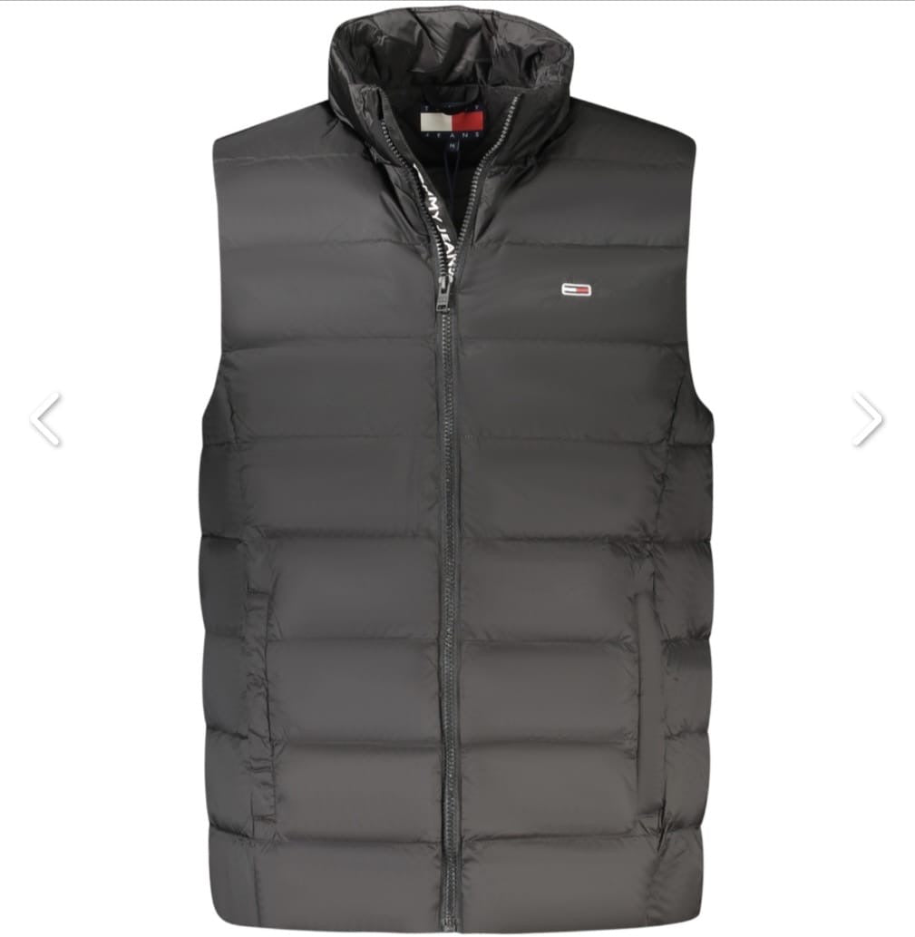 TOMMY HILFIGER                               Gilet Uomo Imbottito Smanicato Nero Piumino Leggero