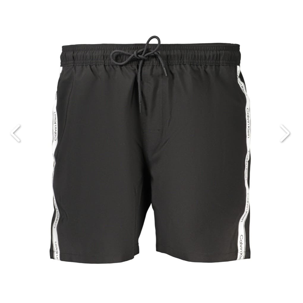 CALVIN KLEIN                        Swimwear - Costume Uomo Mare Pantaloncino Nero Con Bande Laterali