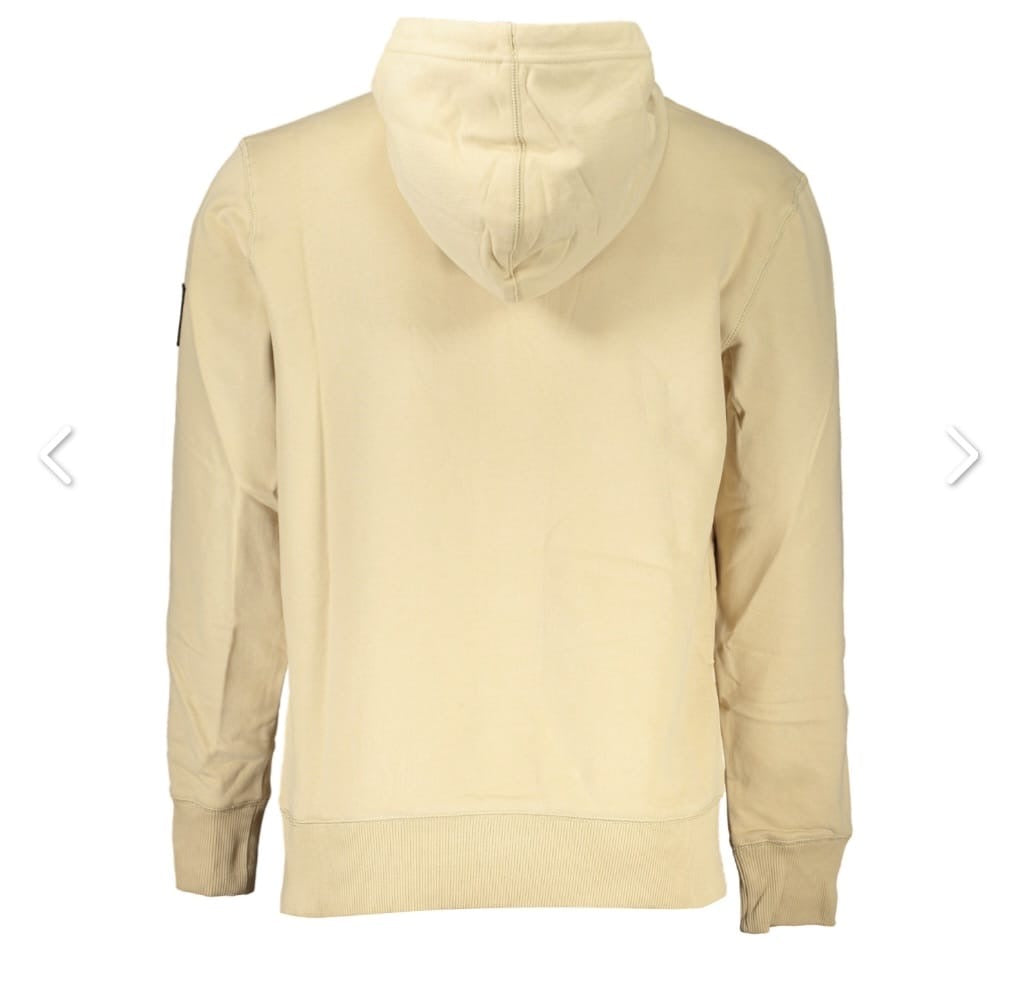 CALVIN KLEIN                                    Felpa con cappuccio uomo beige - Sweatshirt