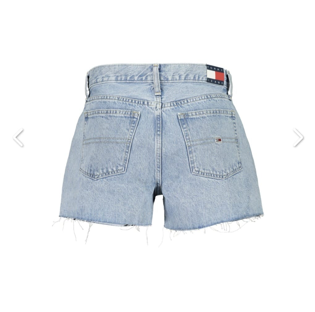 TOMMY HILFIGER                            Shorts Donna Jeans Blu Chiaro Vita Alta Denim Estate Casual