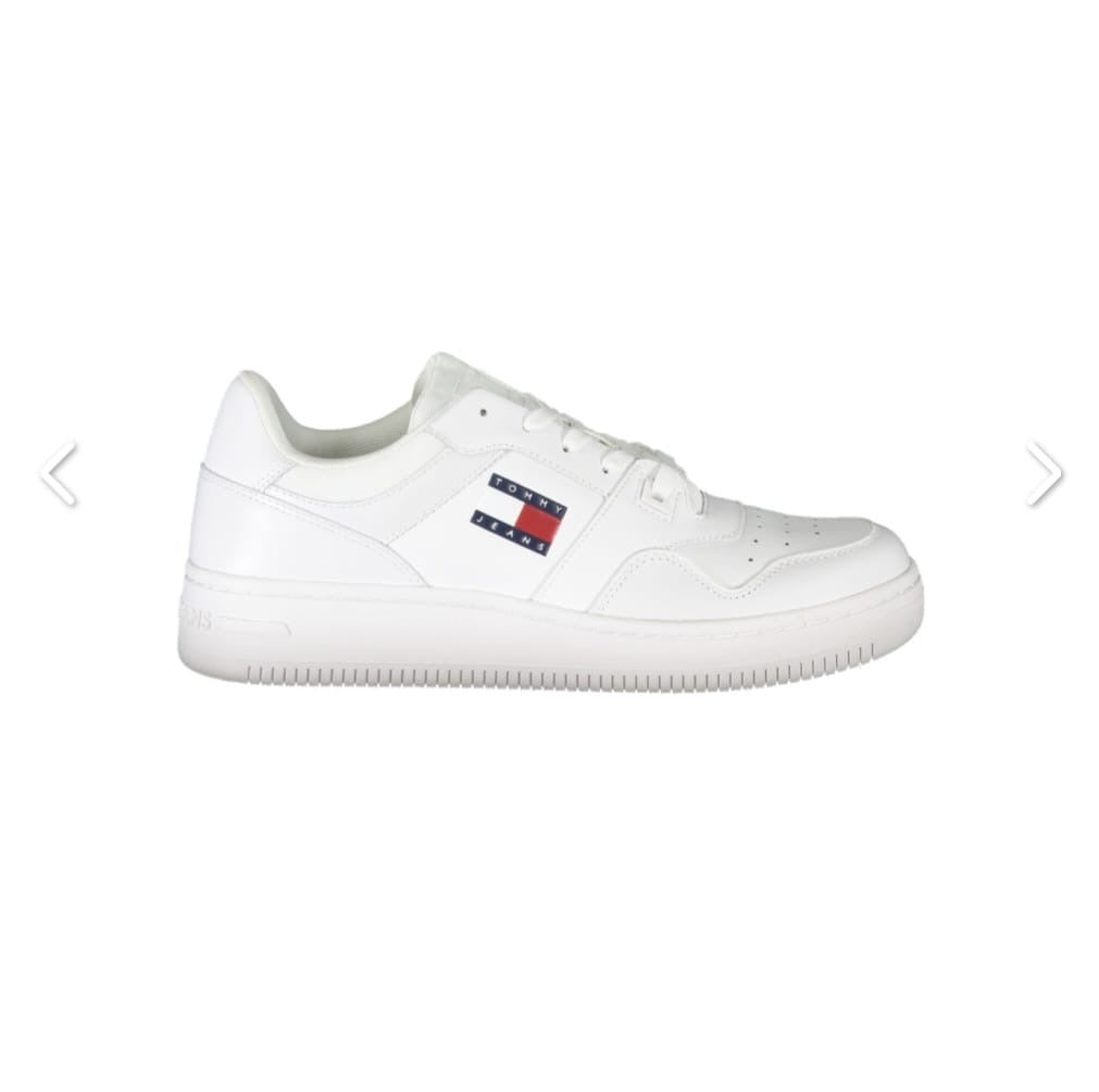 TOMMY JEANS – Retro Basket 
Sneakers Basse Uomo Bianco/Nero