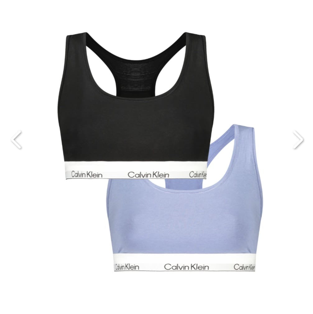 CALVIN KLEIN                                       Set 2 Bralette Donna Cotone Sportivo