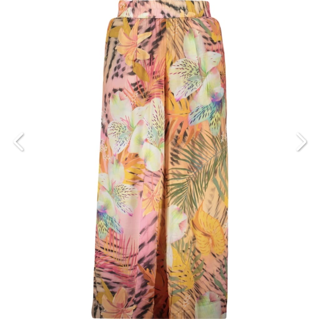 DESIGUAL                                          Pantaloni Donna Fantasia Tropicale Multicolore Estivi
