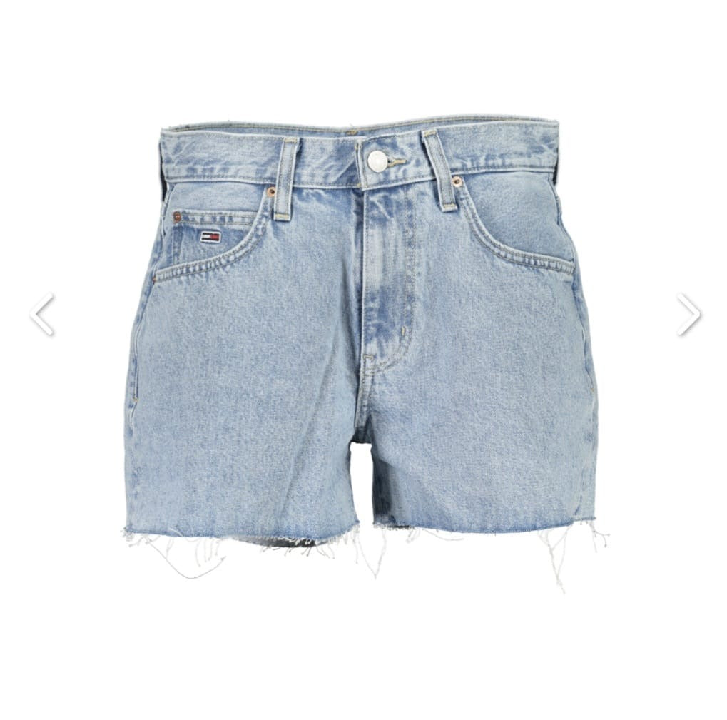 TOMMY HILFIGER                            Shorts Donna Jeans Blu Chiaro Vita Alta Denim Estate Casual